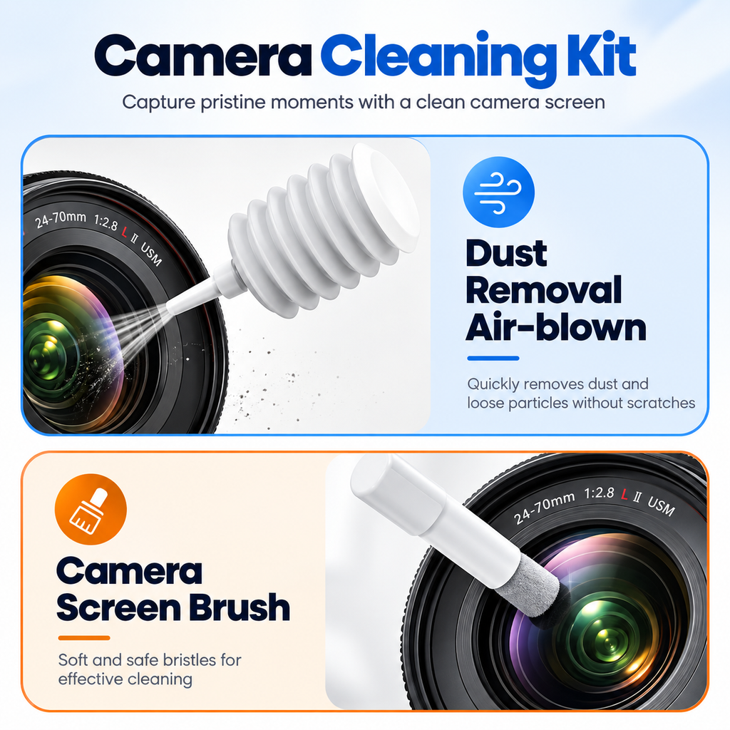 20-in-1 Smart Gadget Cleaning Kit – Multi-Tool Cleaning Set for Keyboard, Laptop, Earbuds, Phone & Camera