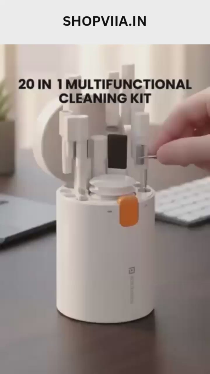 20-in-1 Smart Gadget Cleaning Kit – Multi-Tool Cleaning Set for Keyboard, Laptop, Earbuds, Phone & Camera
